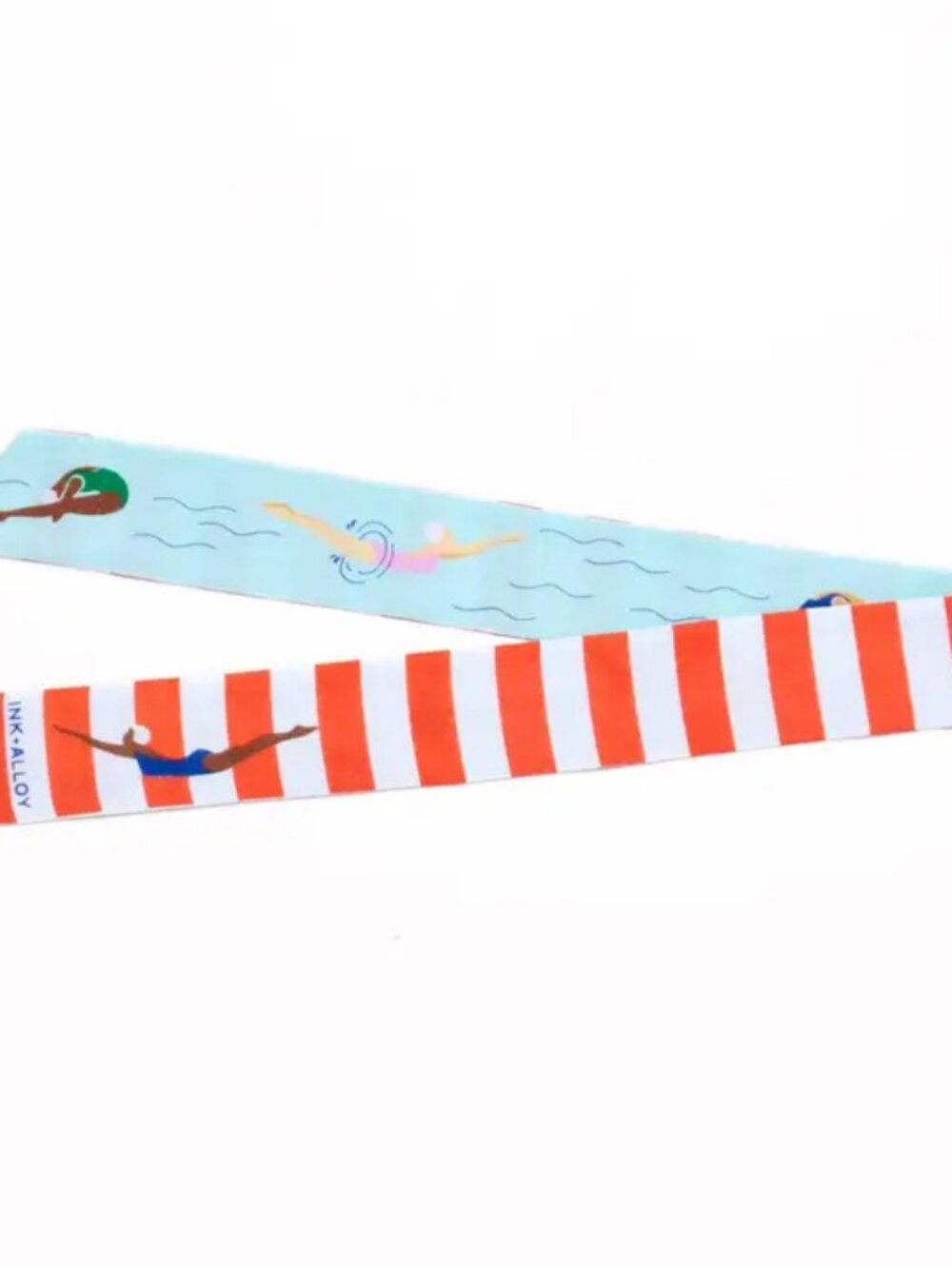 Ink Alloy Swimmer Skinny Scarf NEW